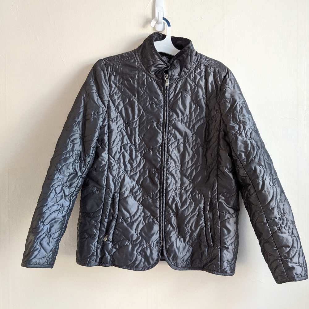 Vintage Women's Carole Little quilted jacket size M